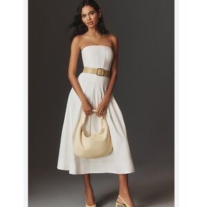 Mare Mare Strapless Seamed A-Line Midi Dress